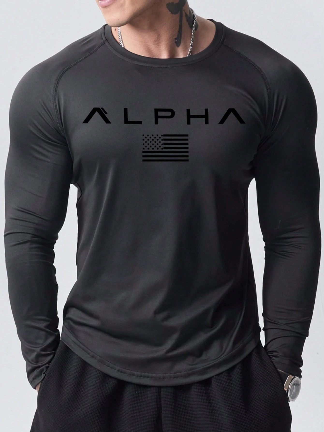 Street Fashion Style - New men's long-sleeved T-shirt for Spring