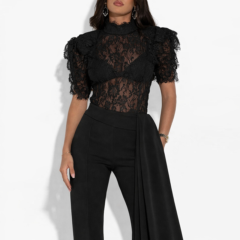 Street Fashion Necklace - Elegant Lady Perspective Shirts 2 Piece