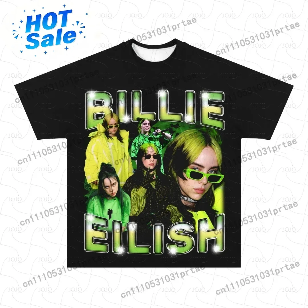 Billie Eilish Retro Pattern T- - Street Fashion Men 2025 review and price