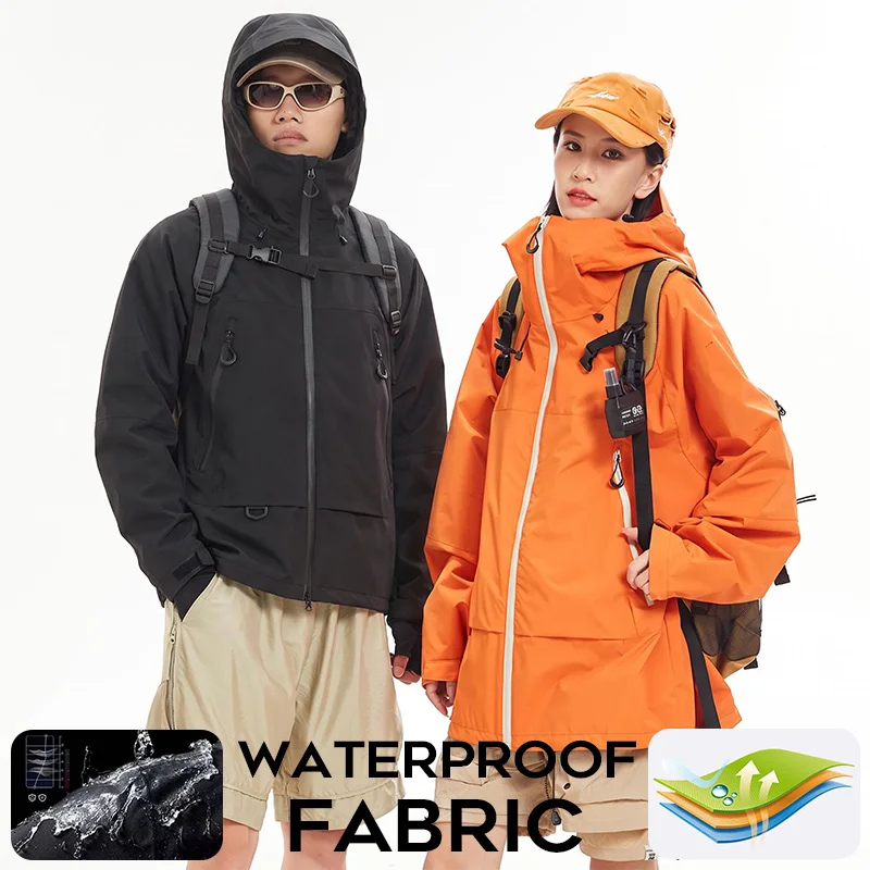 Unisex Waterproof Hooded Jacke - Windbreak Shell Jacket review and price