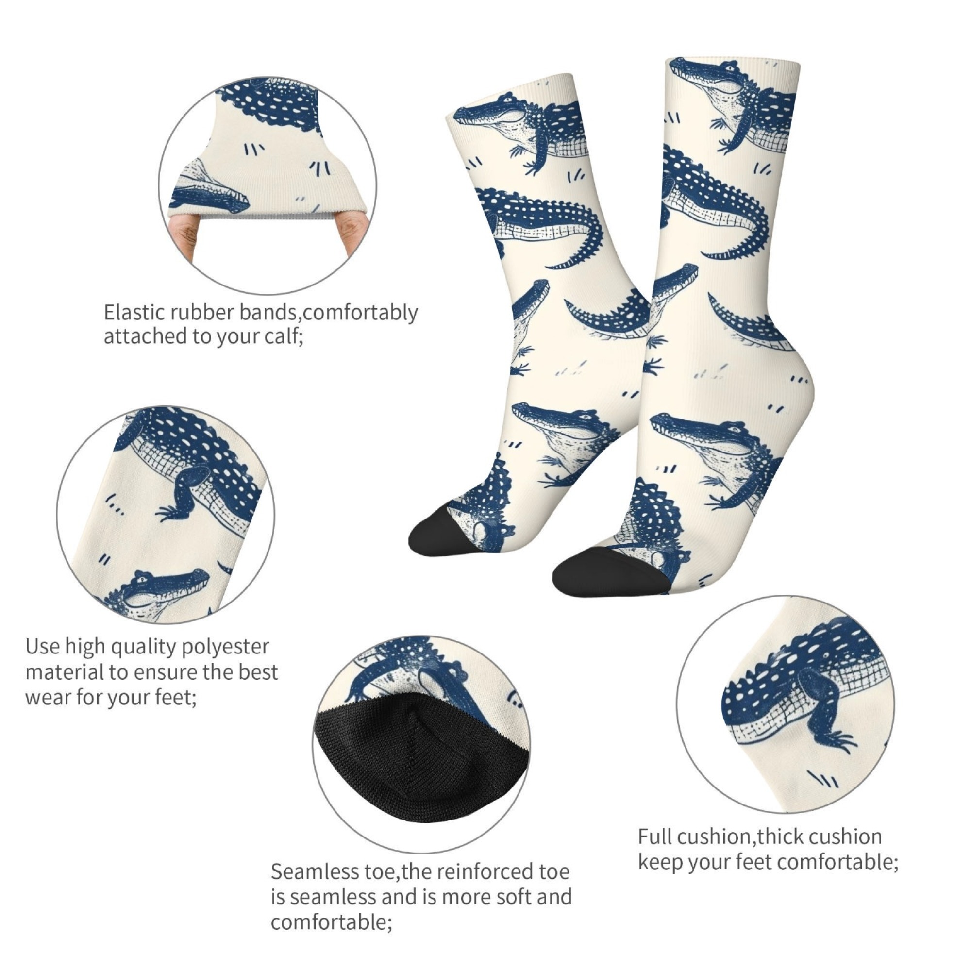 Cute Cartoon Crocodile Print M - Quirky Street Fashion review and price