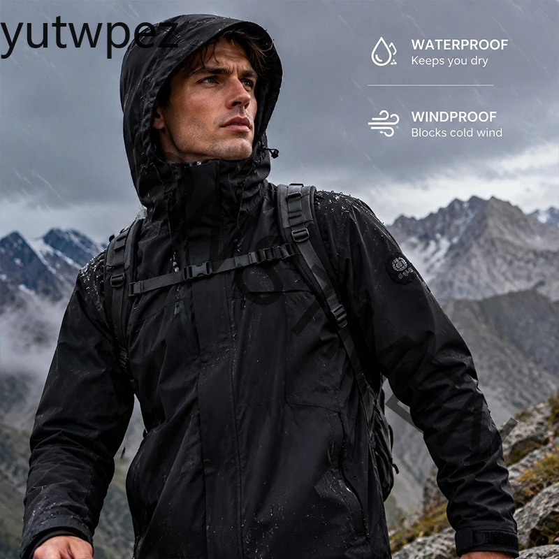 Plus Size Men‘s Waterproof Win - Windbreak Shell Jacket review and price