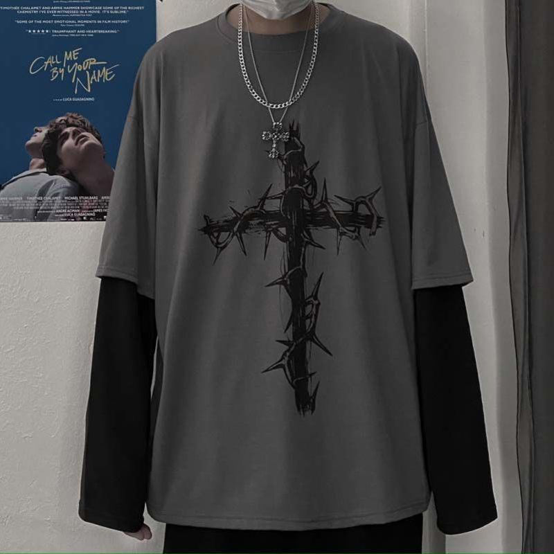 Grunge Clothes Women Long Slee - Street Fashion Goth review and price
