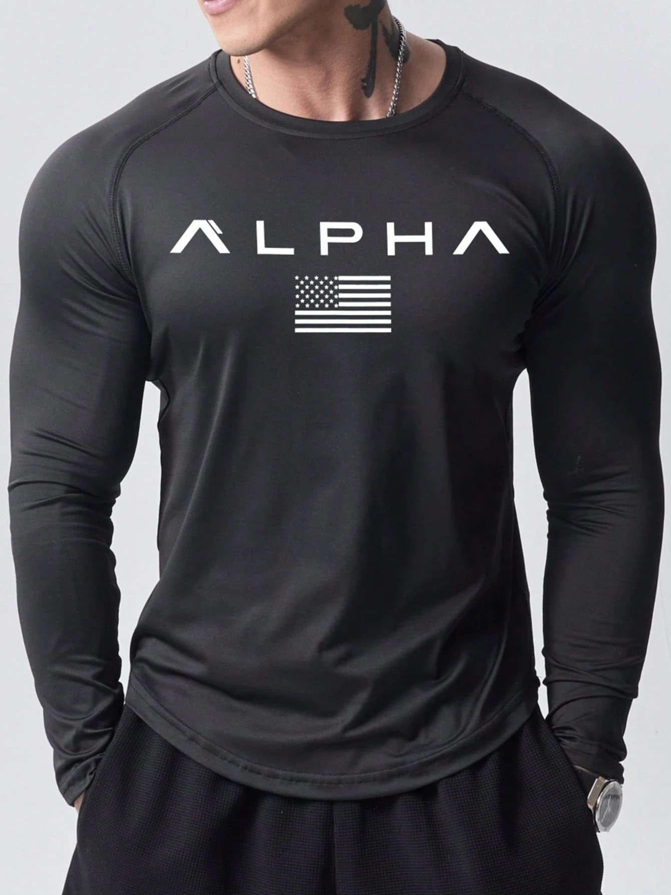 New men's long-sleeved T-shirt - Street Fashion Style review and price