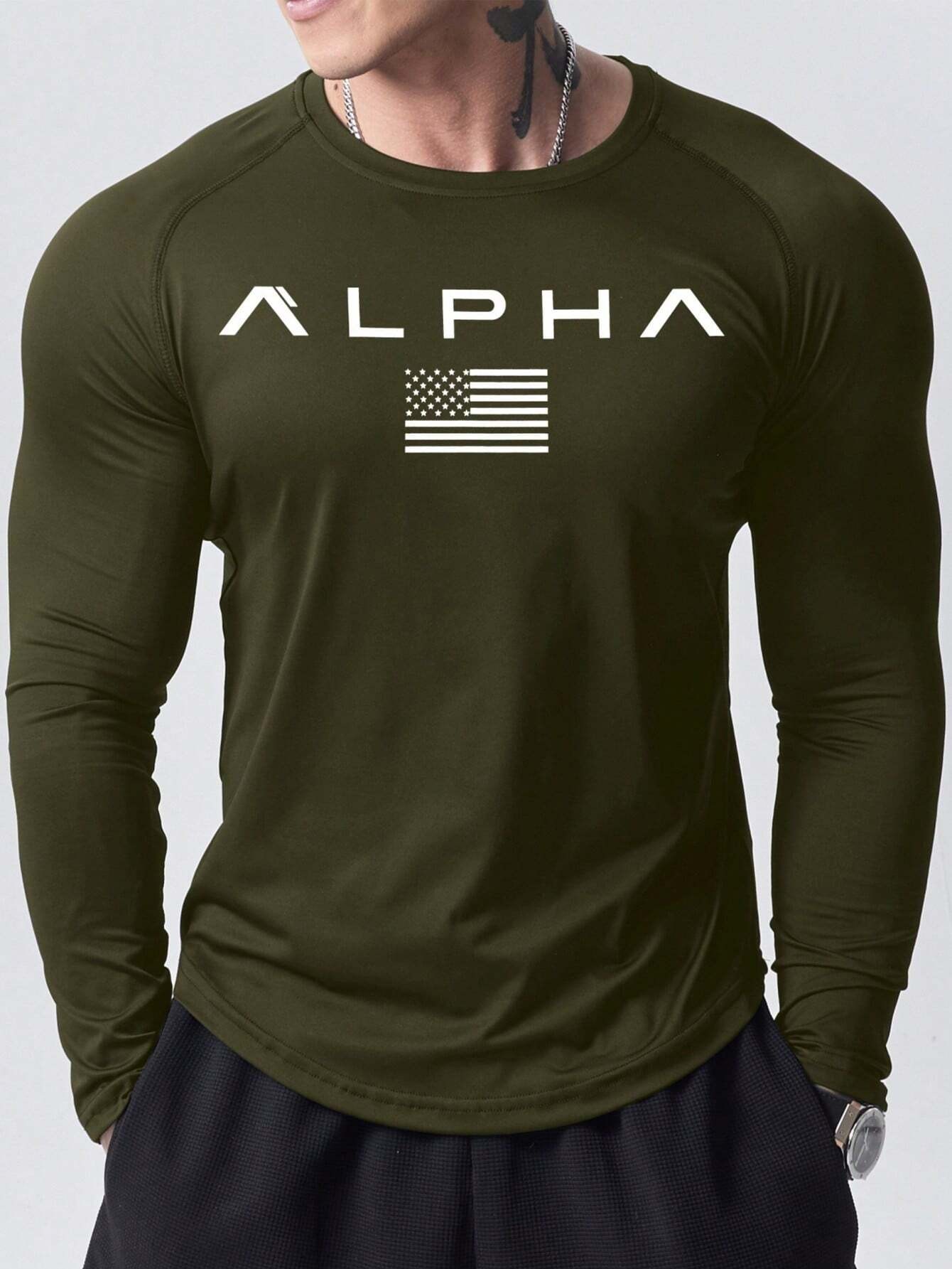 New men's long-sleeved T-shirt - Street Fashion Style review and price