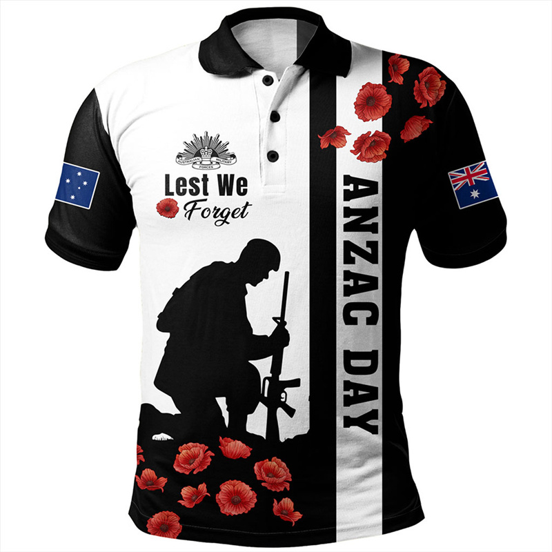 Lest We Forget Anzac Day Polo  - Street Fashion Men 2025 review and price