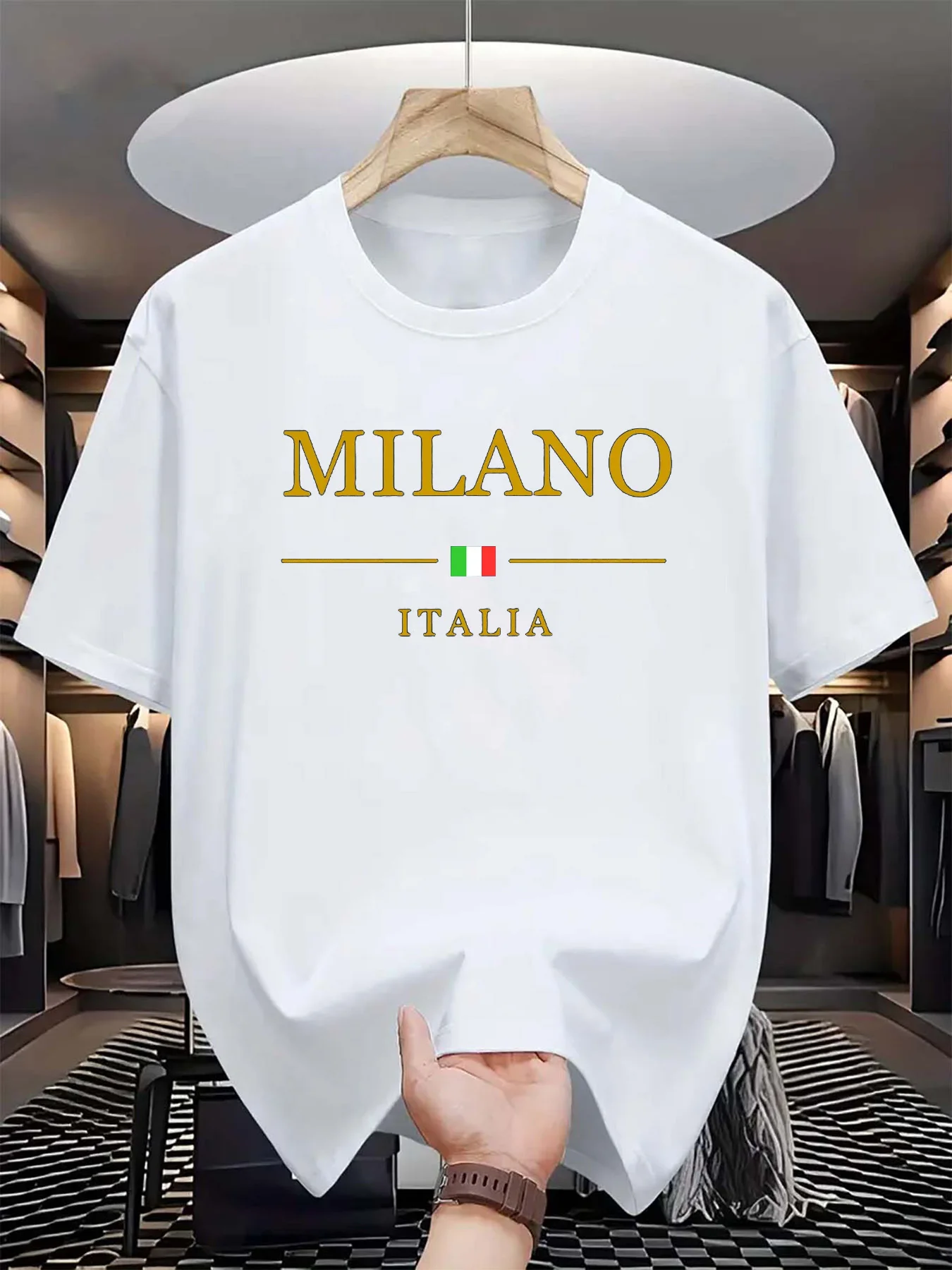 Men's summer 3d printed T-shir - Street Fashion Of Milan review and price