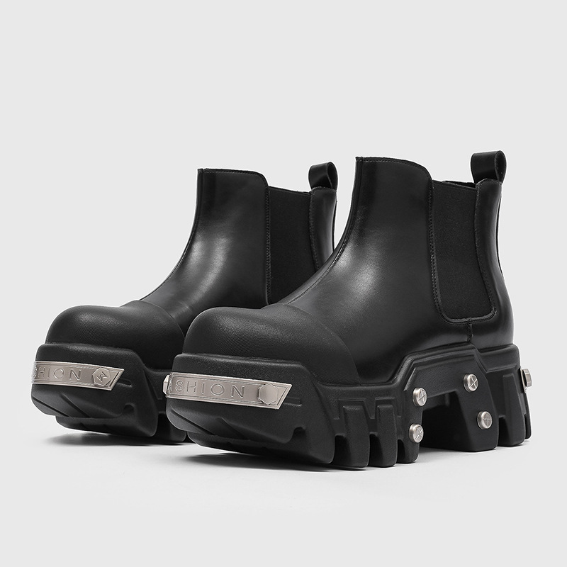 luxury fashion men boots slip- - Street Fashion Goth review and price