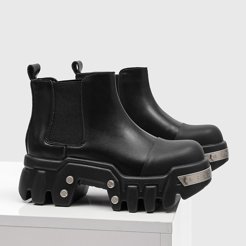 luxury fashion men boots slip- - Street Fashion Goth review and price