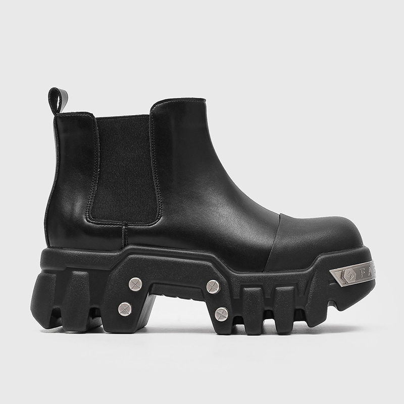luxury fashion men boots slip- - Street Fashion Goth review and price