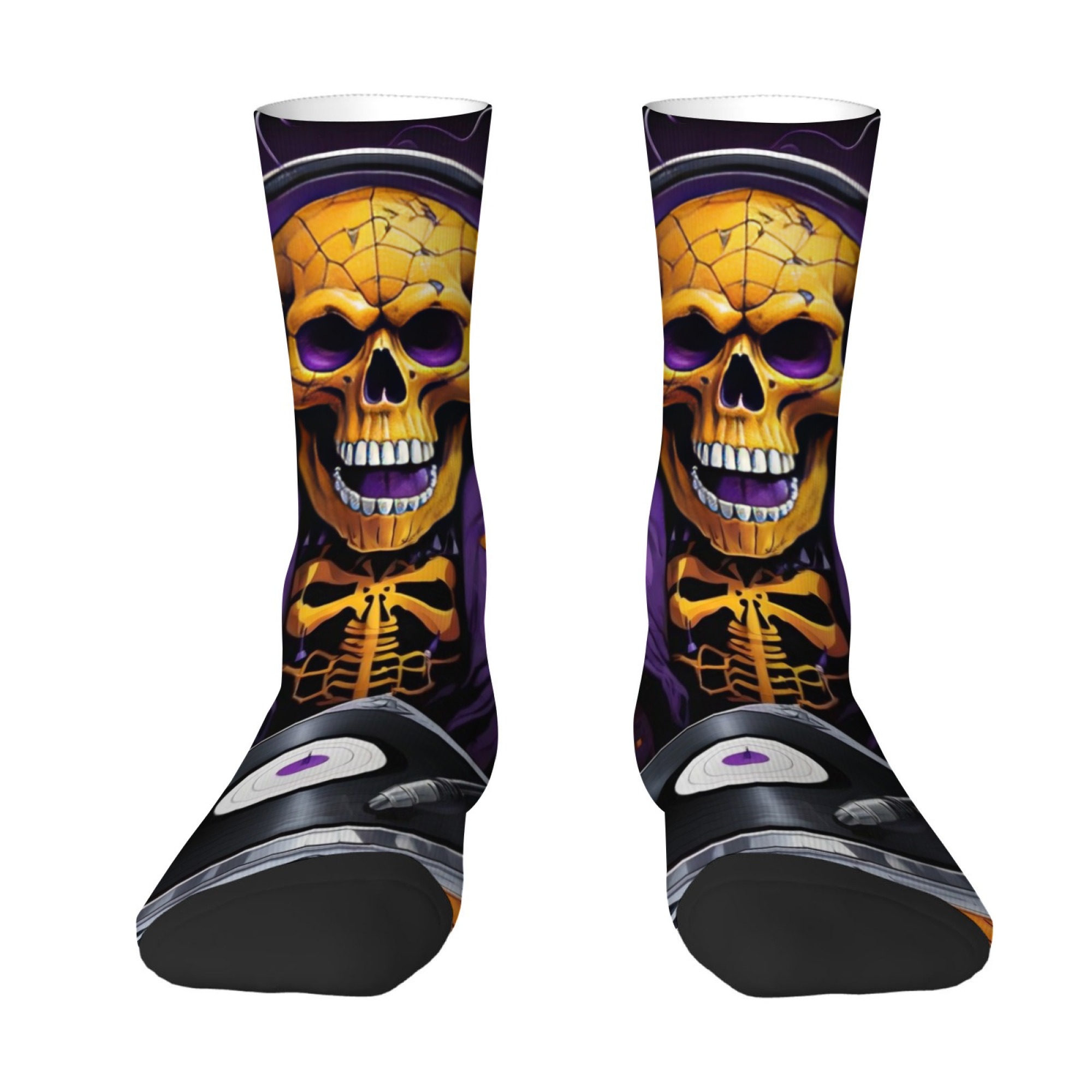 Gothic Skull Print Men's Socks - Quirky Street Fashion review and price
