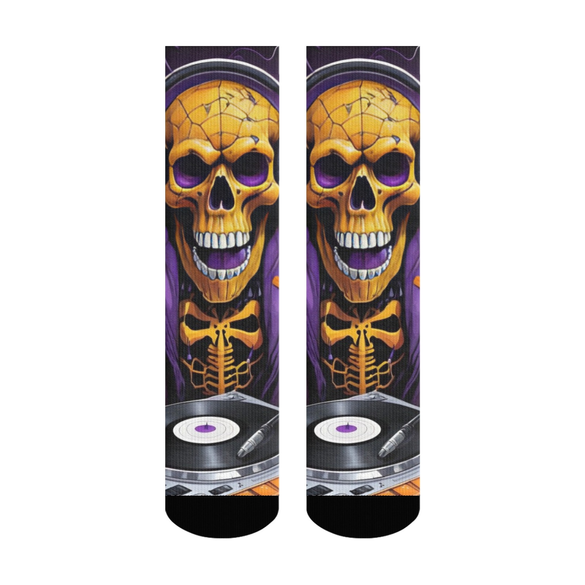 Gothic Skull Print Men's Socks - Quirky Street Fashion review and price