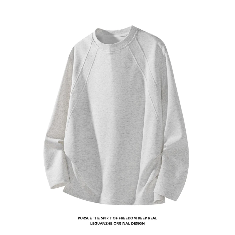 Men Fashion Raglan Seam Crew N - Street Fashion Style review and price