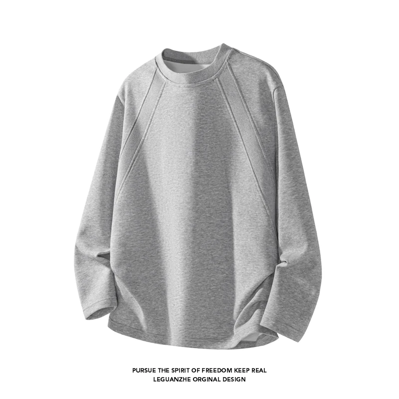 Men Fashion Raglan Seam Crew N - Street Fashion Style review and price